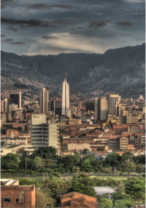 A cityscape of Medellín