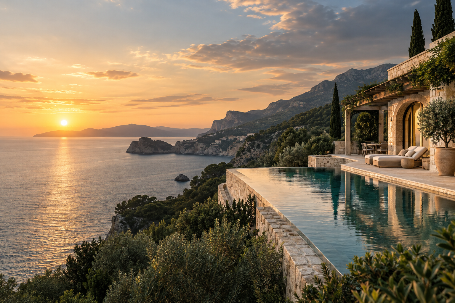 An inviting destination surrounded by nature